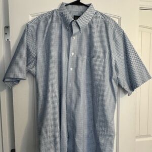 Jos. A. Bank Light Blue and White Gingham Shirt